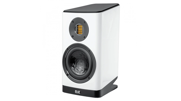 Elac Vela 6" 2-Way Bookshelf Speakers with JET 6 Tweeter - Gloss White, Pair
