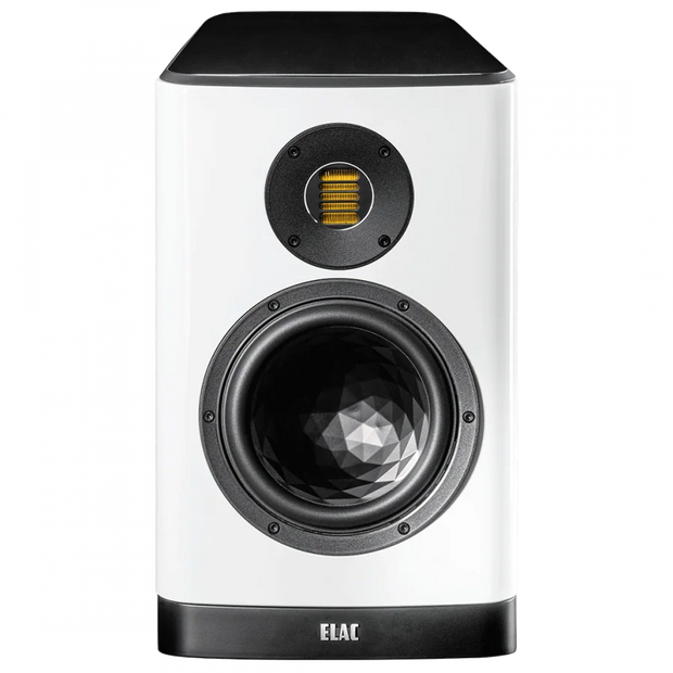 Elac Vela 7" 2-Way Bookshelf Speakers with JET 6 Tweeter - Gloss White, Pair