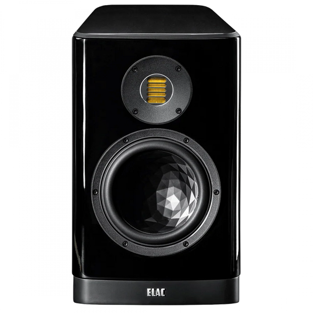 Elac Vela 7" 2-Way Bookshelf Speakers with JET 6 Tweeter - Gloss Black, Pair