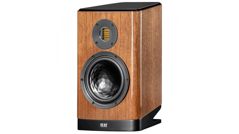 Elac Vela 7" 2-Way Bookshelf Speakers with JET 6 Tweeter - Gloss Walnut, Pair