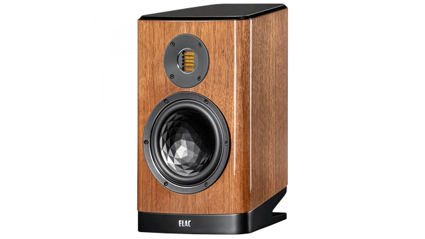 Elac Vela 7" 2-Way Bookshelf Speakers with JET 6 Tweeter - Gloss Walnut, Pair