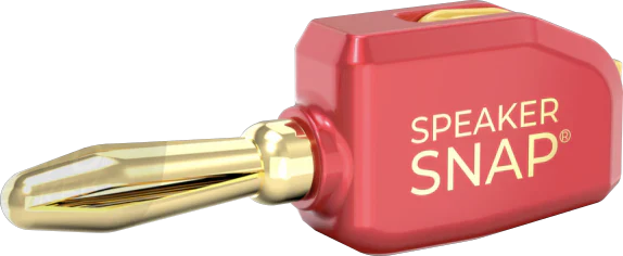 Speaker Snap SSPB4 Premium Banana Plugs Red & Black 2 Pair / 4 Pieces