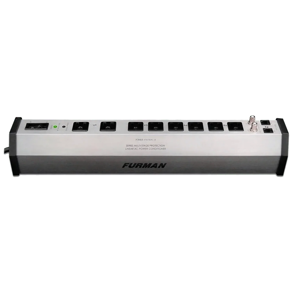 Furman PST-8 15A 8 Outlet Surge Suppressor Strip w/SMP, LiFT and EVS