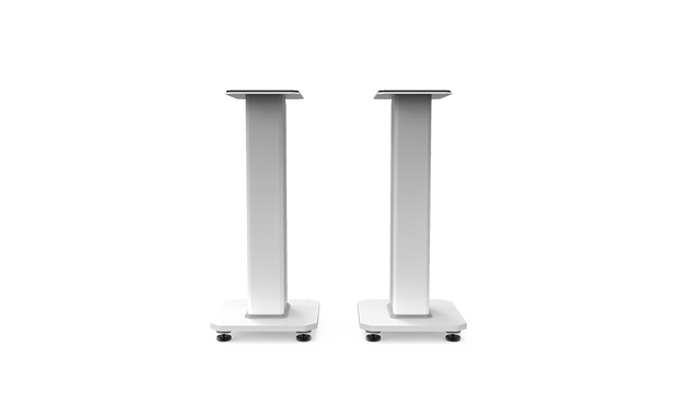 Kanto SX22W 22" Tall Fillable Speaker Stands with Isolation Feet - Pair, White