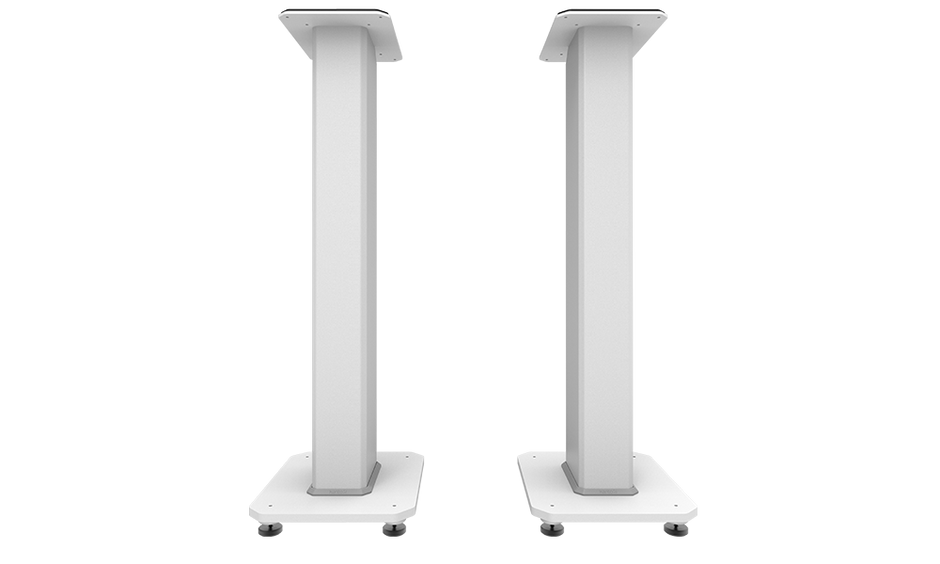 Kanto SX30W 30" Fillable Speaker Stands with Isolation Feet and Fillable Channel - White, Pair