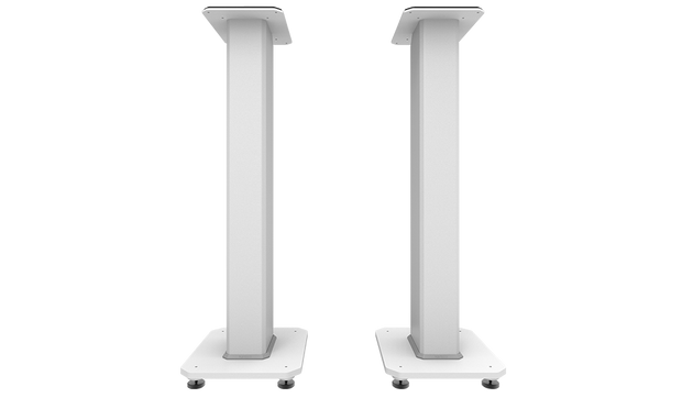 Kanto SX30W 30" Fillable Speaker Stands with Isolation Feet and Fillable Channel - White, Pair