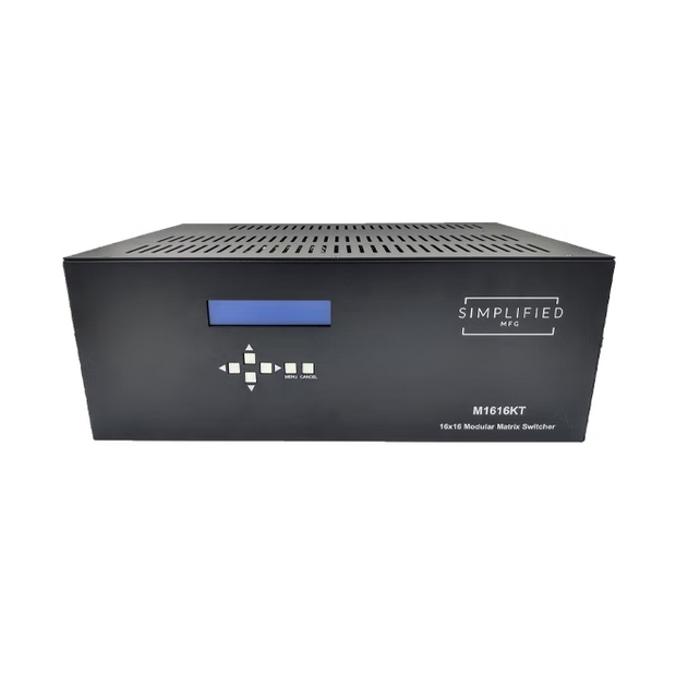 Simplified M1616KT 16x16 HDMI 2.0b (18Gbps) Scaling Matrix Kit w/Receivers