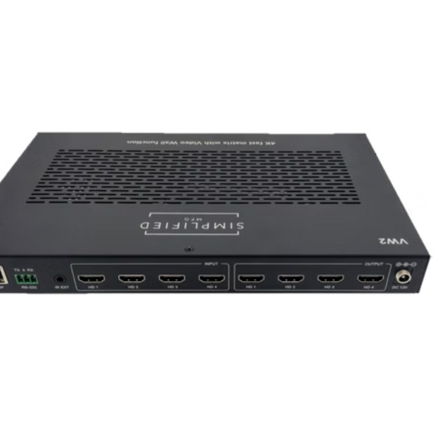 Simplified VW2 4K/UHD Fast Switch Thin Mount Matrix with Video Wall Function