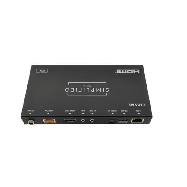 Simplified EXKVM2 Full featured 4K HDMI 2.0 (18Gbps) Extender over Cat6A/6 cable