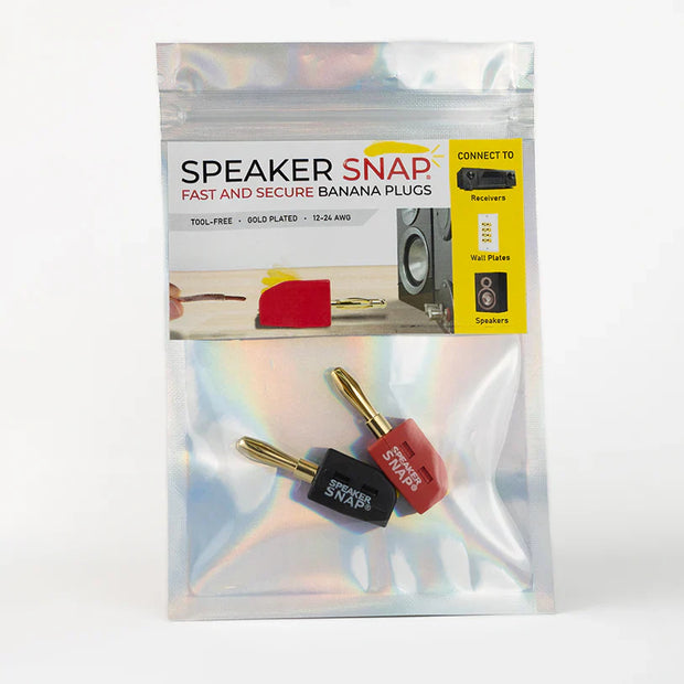 Speaker Snap SSBP2 Banana Plugs Red & Black 1 Pair / 2 Pieces