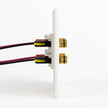 Speaker Snap SSKPW12 Keystone Insert Binding Posts 6 Pairs / 12 Pieces (White)