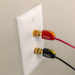 Speaker Snap SSKPW24 Keystone Insert Binding Posts 12 Pairs / 24 Pieces (White)