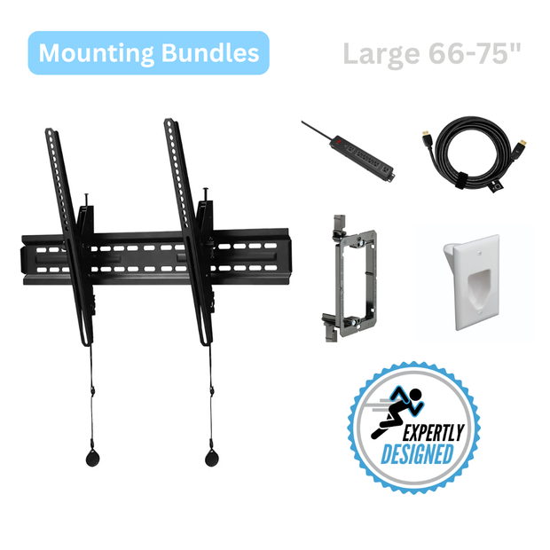Large TV Mounting Bundle (66–75")