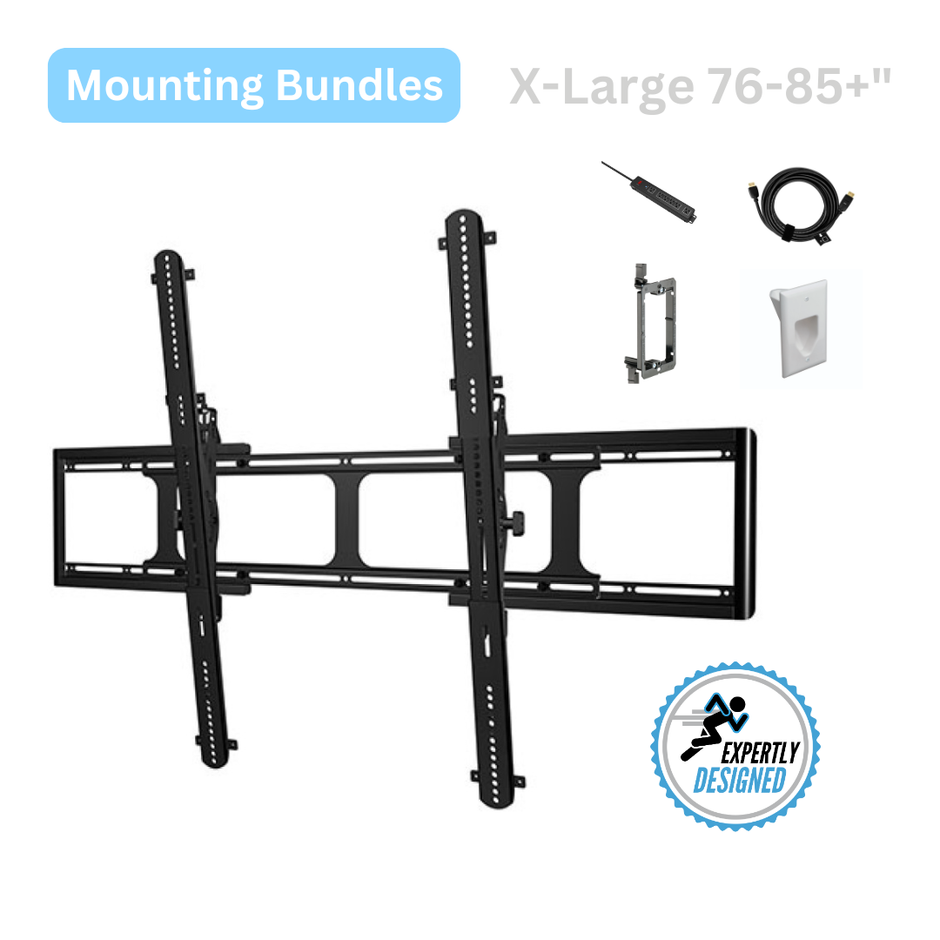 XL TV Mounting Bundle (76–85+")