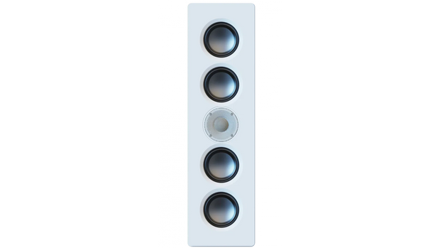 Elac Muro 4" x 2 On-Wall Sealed Cabinet Speaker - White, Each