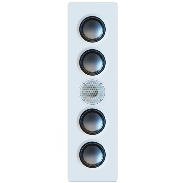 Elac Muro 4" x 2 On-Wall Sealed Cabinet Speaker - White, Each