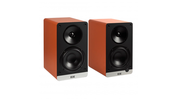 Elac 4.5" Debut ConneX Powered Monitor Speakers - Orange, Pair
