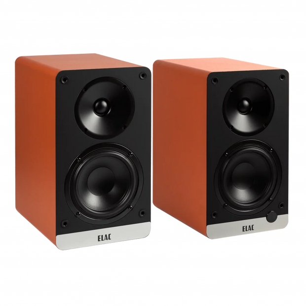Elac 4.5" Debut ConneX Powered Monitor Speakers - Orange, Pair