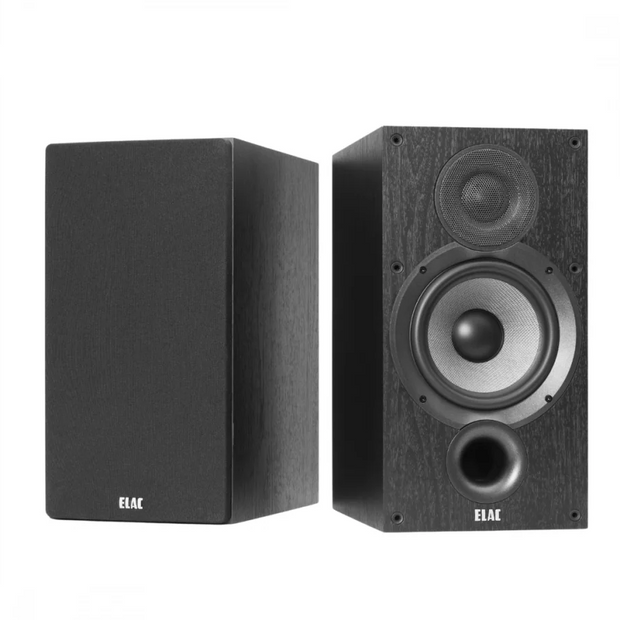 Elac 6.5" Debut 2.0 B6.2 Bookshelf Speaker - Black, Pair