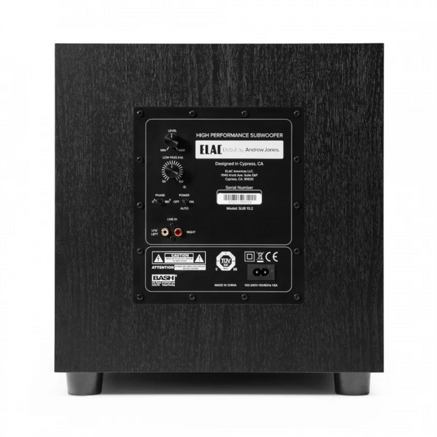 Elac 10" 200W Powered Subwoofer - Black, Each