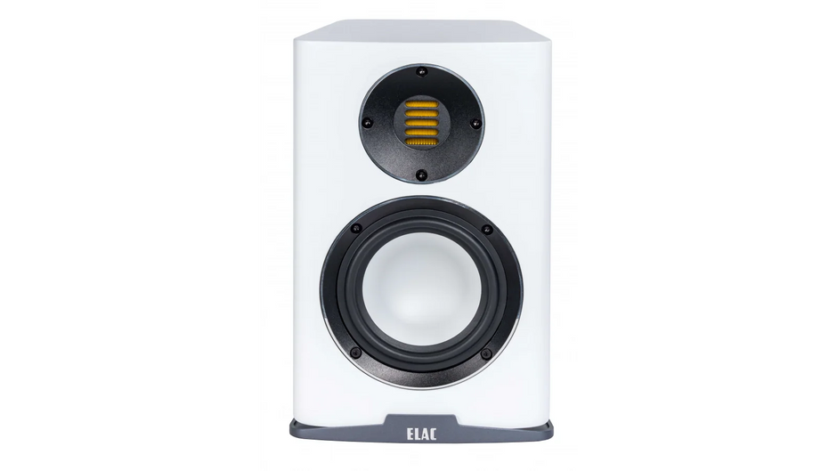 Elac 5.25" Carina Bookshelf Speakers - Satin White, Pair
