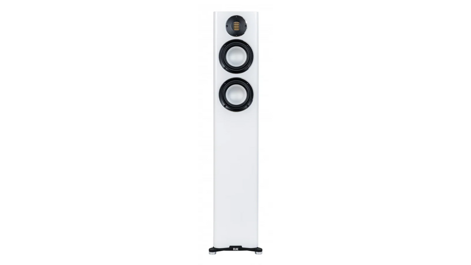 Elac 5.25" Carina Floorstanding Speaker FS 247.4 - Satin White, Each