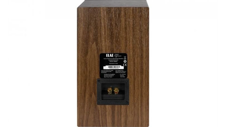 Elac 6.5" Debut Reference Bookshelf Speaker - Walnut/Black, Pair