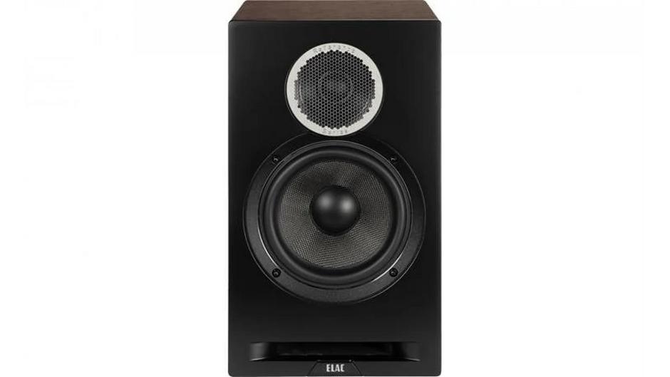 Elac 6.5" Debut Reference Bookshelf Speaker - Walnut/Black, Pair