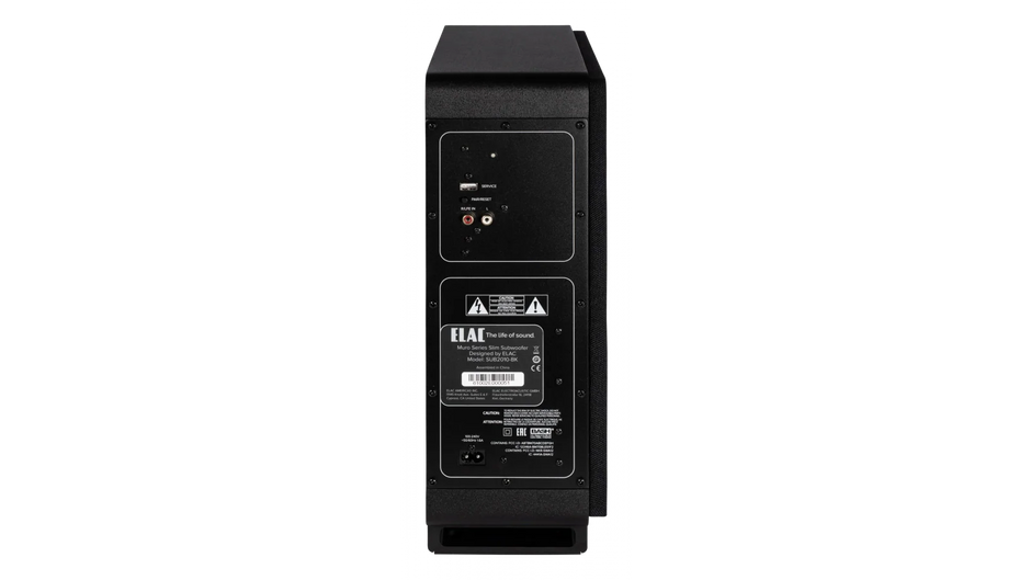 Elac Muro 8" 125W Thin Powered Subwoofer - Black, Each