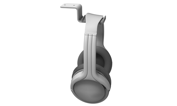 Kanto HHW Universal Under Desk Headphone Hook - White