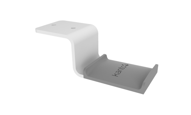 Kanto HHW Universal Under Desk Headphone Hook - White