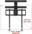 MantelMount MM340 Standard Pull Down TV Mount