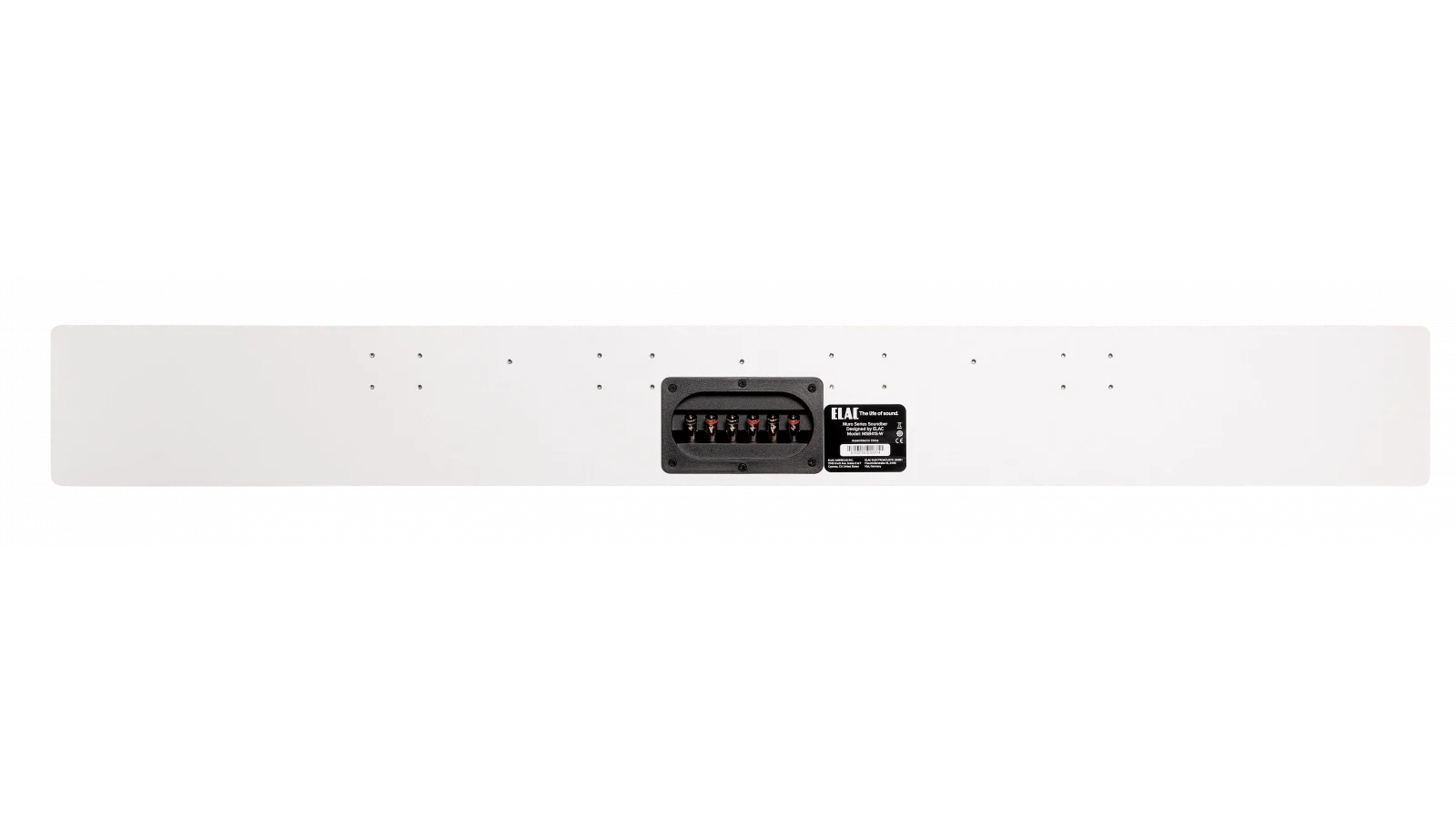 Elac Muro Small 3-Channel Passive Soundbar - White, Each