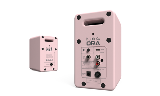 Kanto ORAMP Powered Reference Desktop Speakers with USB-C Input and Bluetooth - Pink, Pair