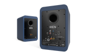 Kanto RENMU 200W Powered Bookshelf Speakers with HDMI ARC, USB-C, and Bluetooth 5.3 - Matte Blue, Pair