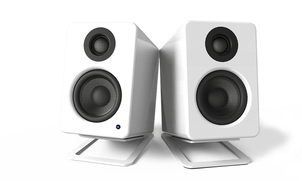 Kanto S2W Desktop Speaker Stands for Small Speakers - White