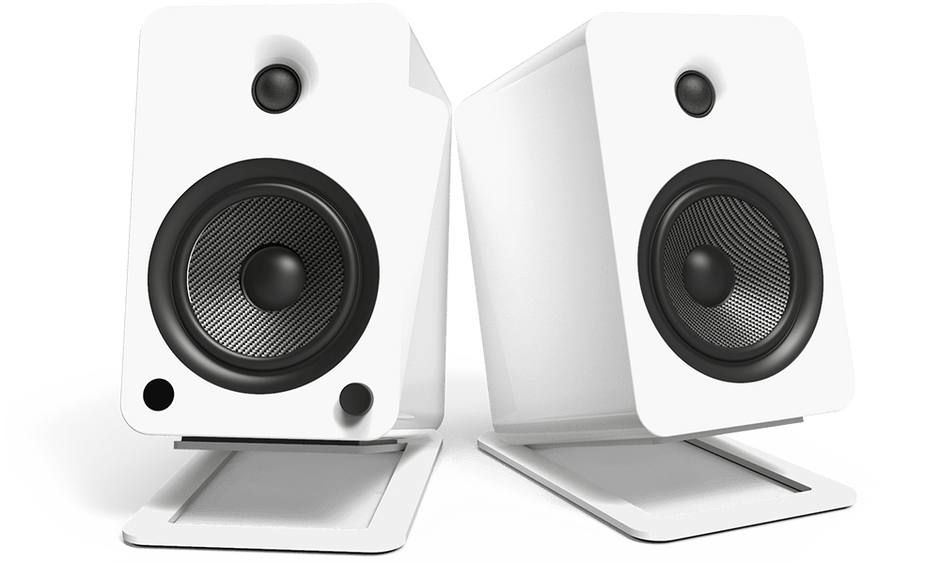 Kanto S6W Desktop Speaker Stands for Large Speakers - White