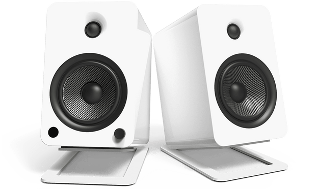 Kanto S6W Desktop Speaker Stands for Large Speakers - White