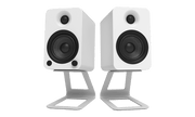 Kanto SE4W Elevated Desktop Speaker Stands for Midsize Speakers - White