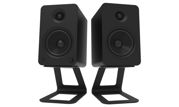 Kanto SE6 Elevated Desktop Speaker Stands for Large Speakers - Black