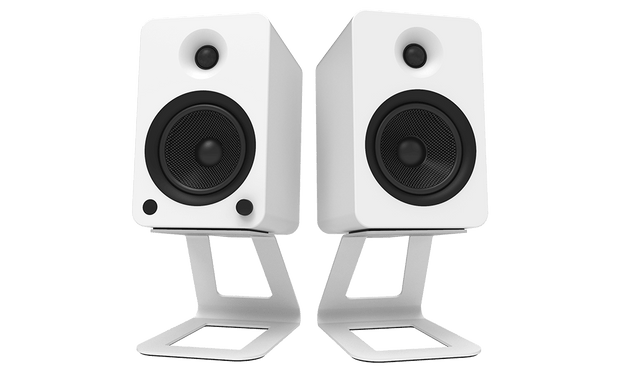 Kanto SE6W Elevated Desktop Speaker Stands for Large Speakers - White