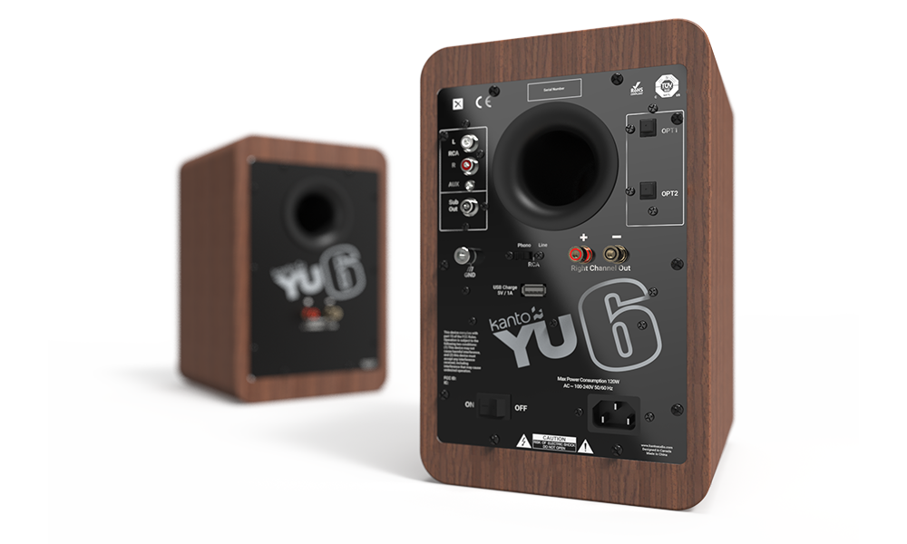 Kanto YU6WALNUT 5.25