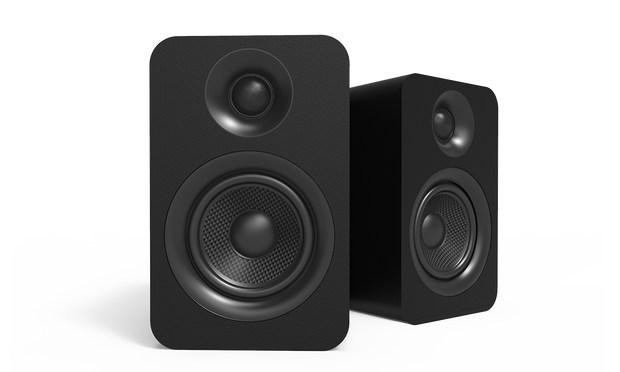 Kanto YUP4 Pair - Passive Speakers with 1" Silk Dome Tweeter and 4" Kevlar Woofer - Black